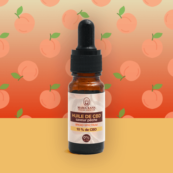 Huile CBD Peche 10%
