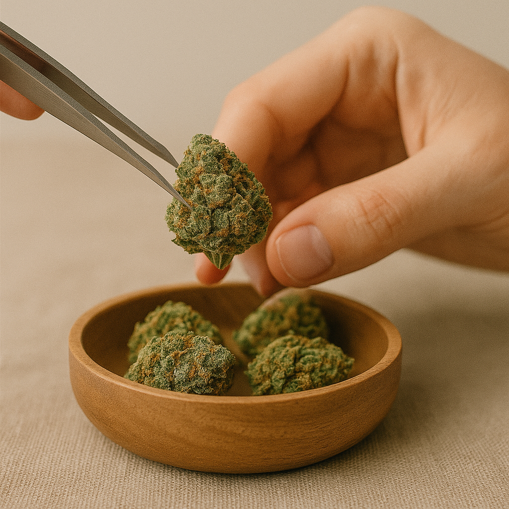 Zoom sur fleurs de CBD