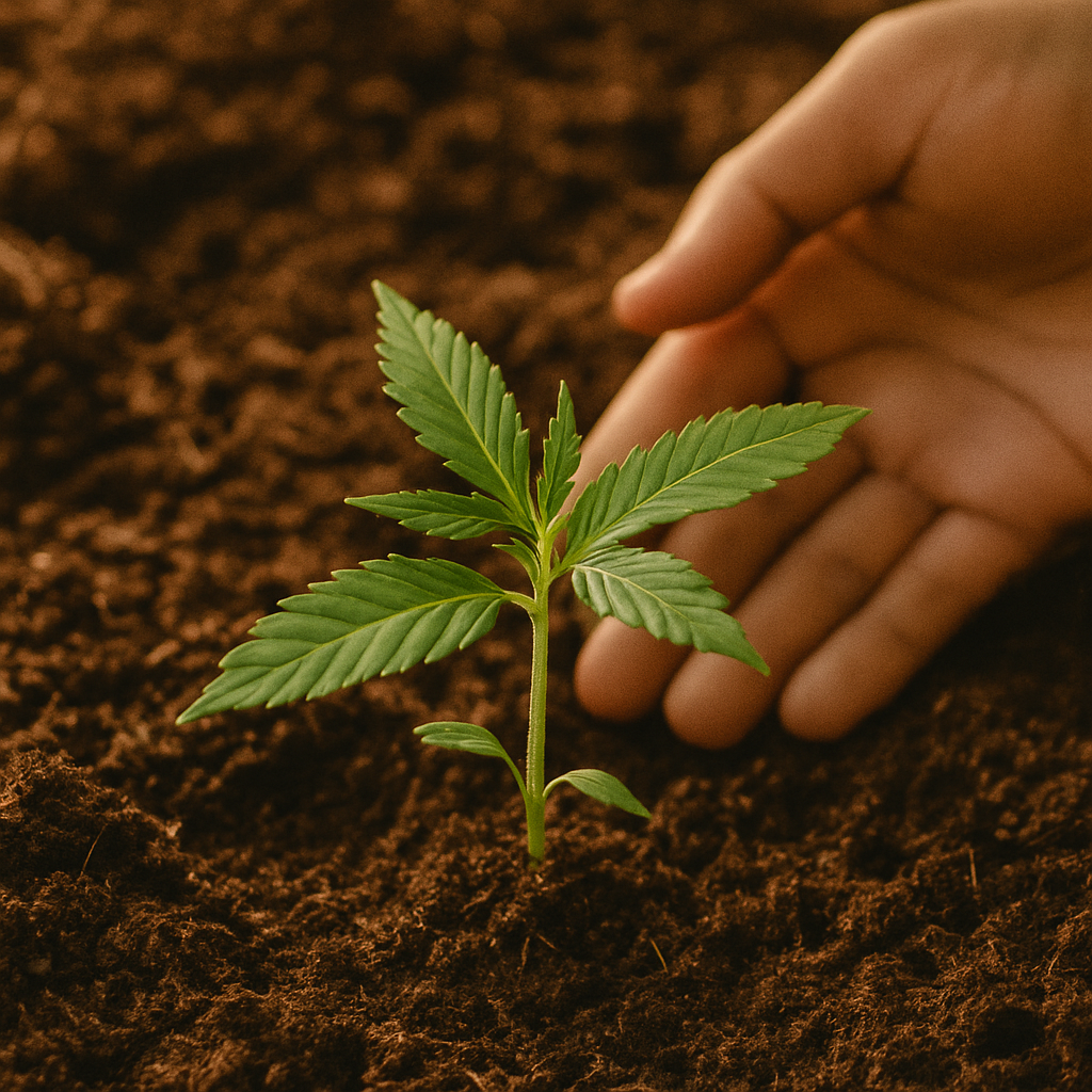 Plant de CBD en croissance